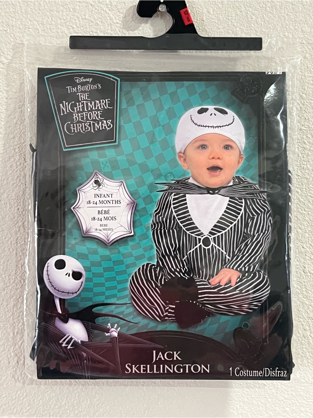 Disney Jack Skellington Black and White Infant Costume